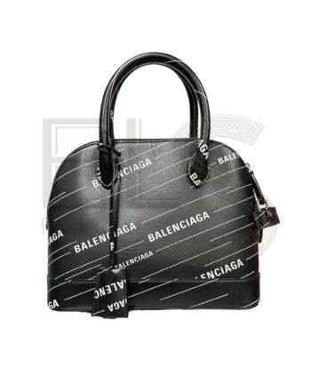 High-quality product photo of a Balenciaga Ville Bag Black in Black