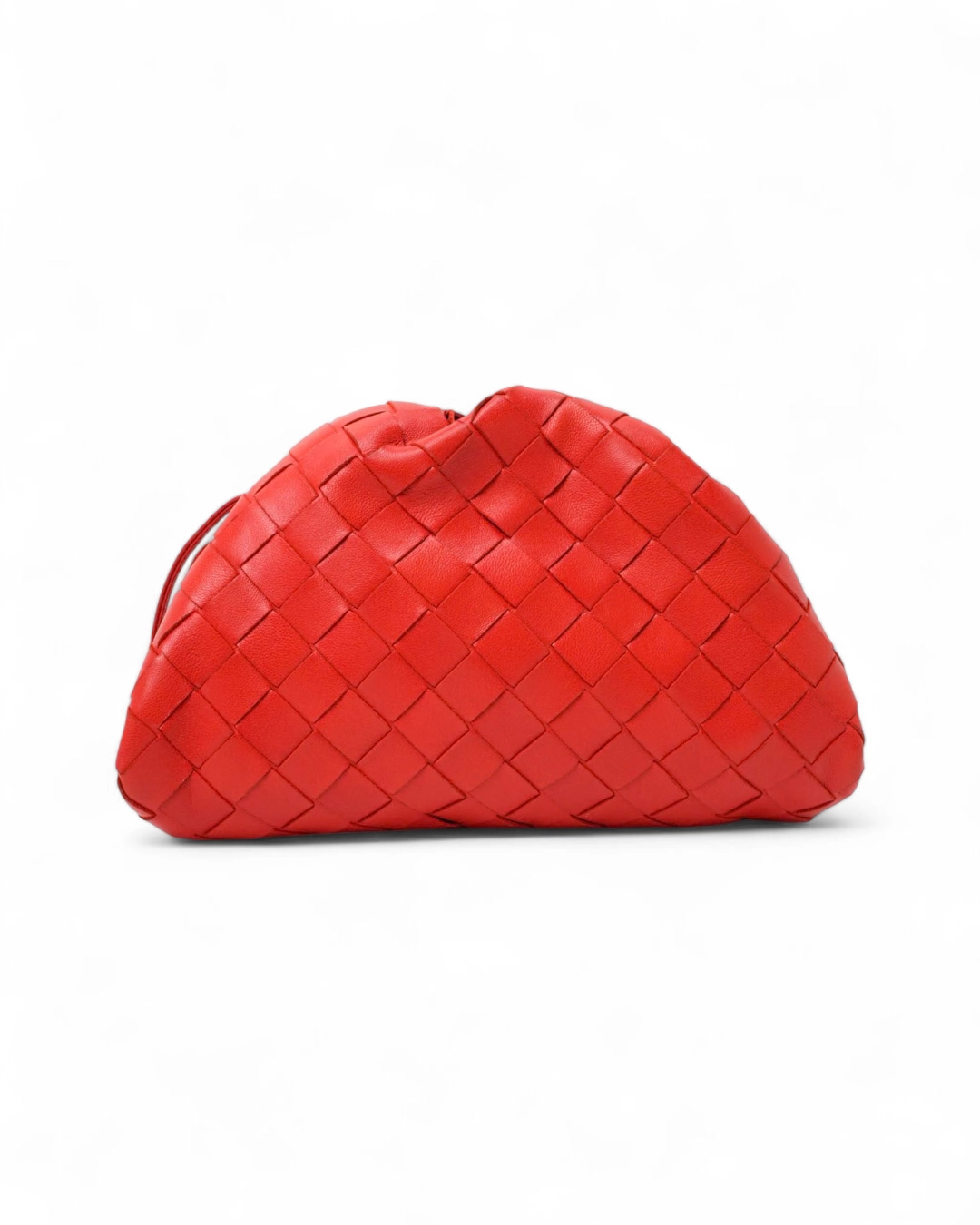 Bottega Veneta Mini Intrecciata Pouch in Red – Excellent Collectors Edition