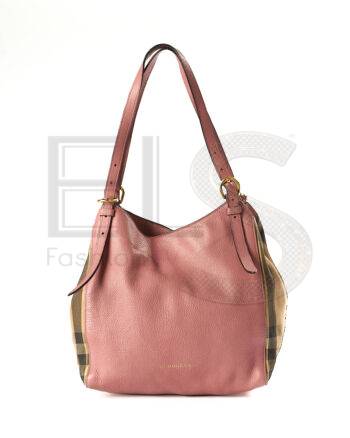 High-quality product photo of a Burberry Medium Check Pink Sweater in Rose