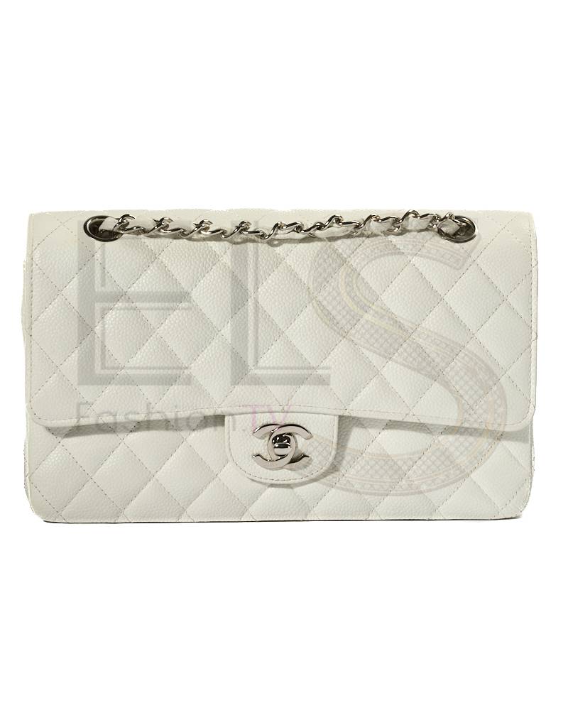 Chanel 2.55 Timeless Caviar White – Excellent Collectors Edition