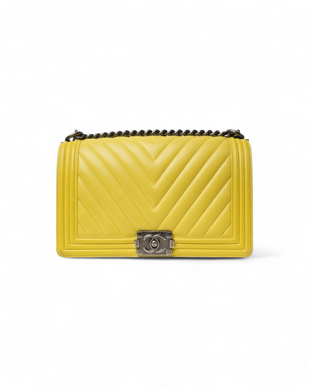 Chanel Boy Medium Chevron Yellow – Good Collectors Edition