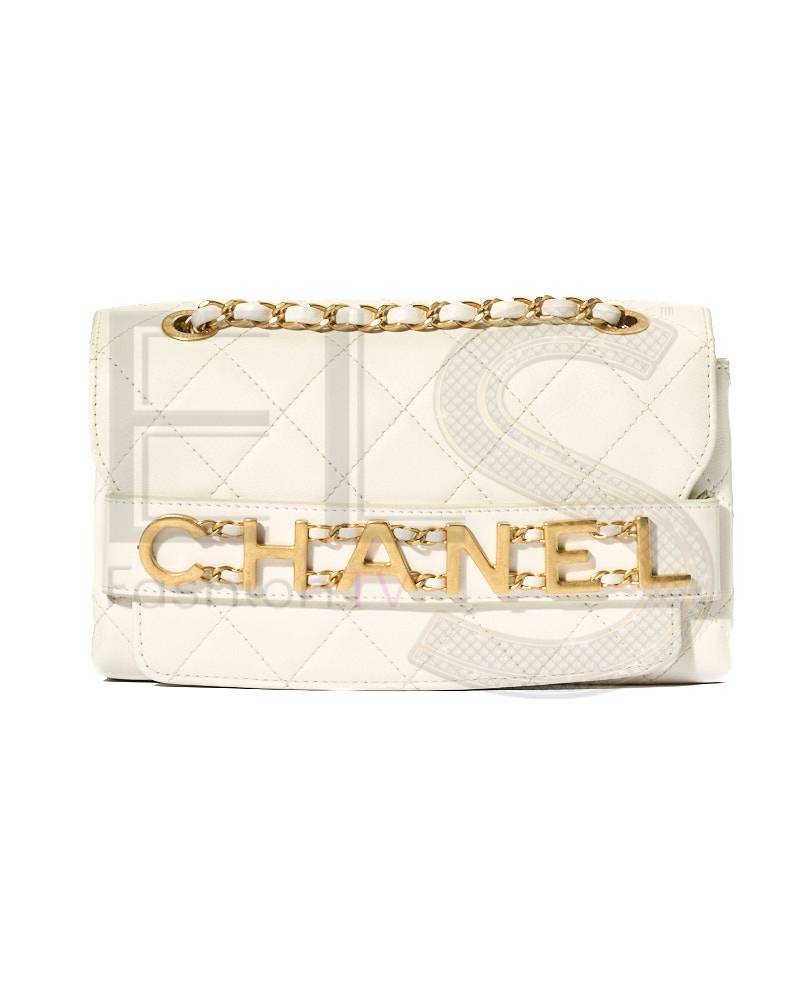 Chanel Flap Bag Enchained Quilted White – Excellent Collectors Edition