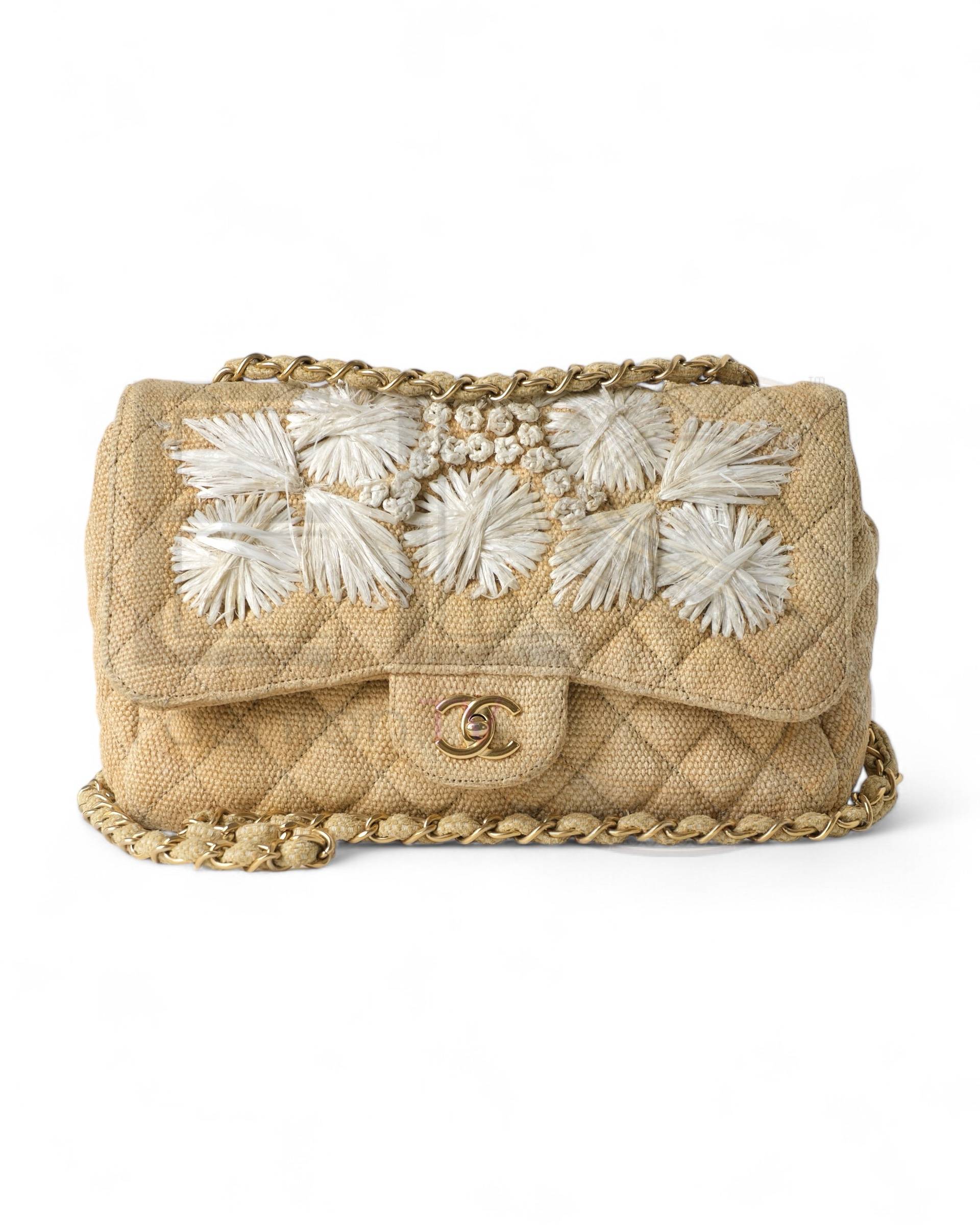 Chanel Jumbo Flap Raffia Beige – Good Collectors Edition