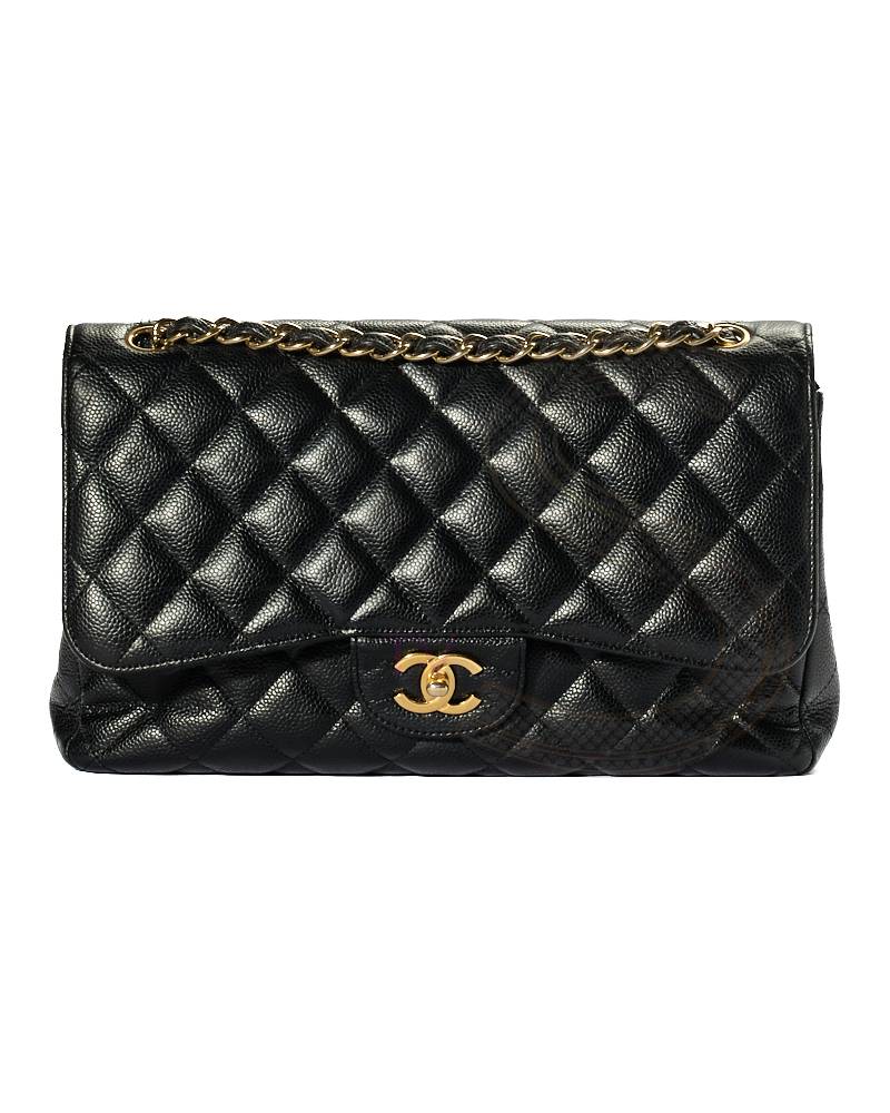 Chanel Jumbo Timeless Double Flap Caviar Black – Good Collectors Edition