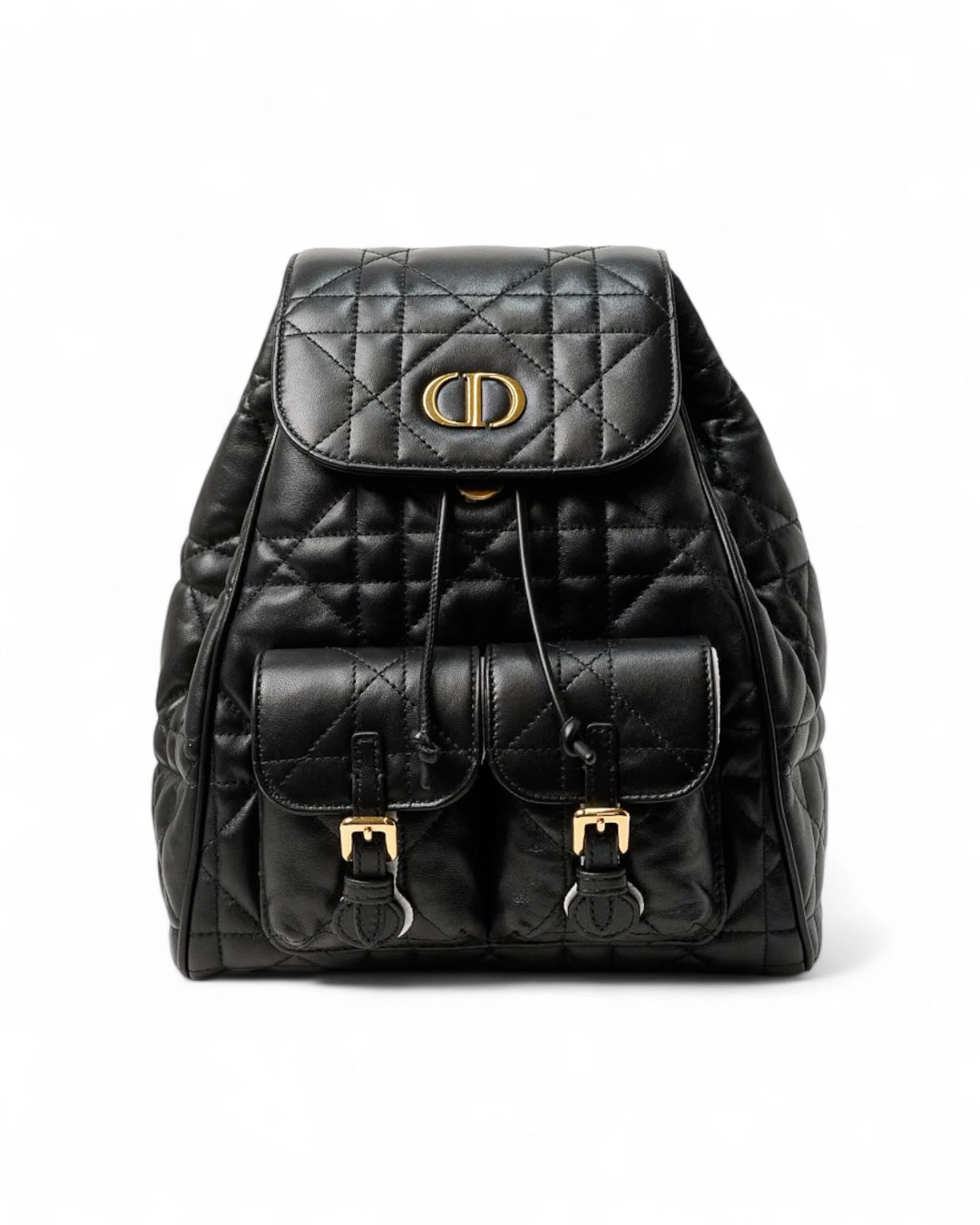 Dior Caro Medium Macrocannage Backpack Black – Like New Collectors Edition