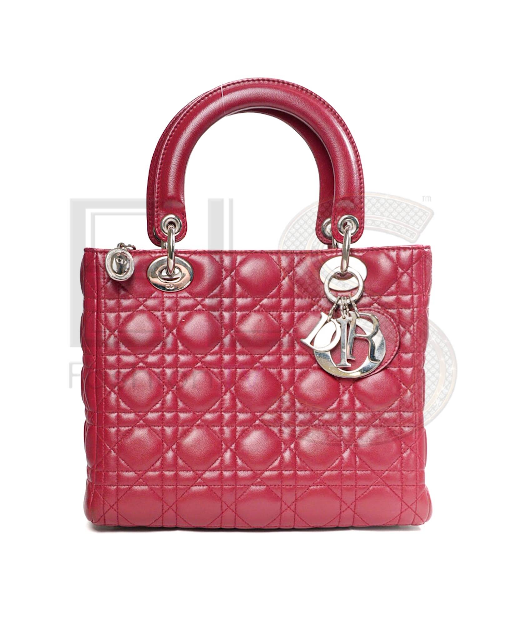 Dior Lady Medium Vintage Cannage Red – Good Collectors Edition