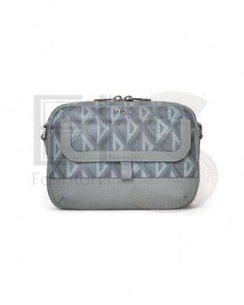 High-quality product photo of a Dior Messenger Hit The Road Diamond Grey in Grey