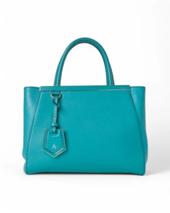 High-quality product photo of a Fendi 2 Jours Small Turquoise in Turquoise