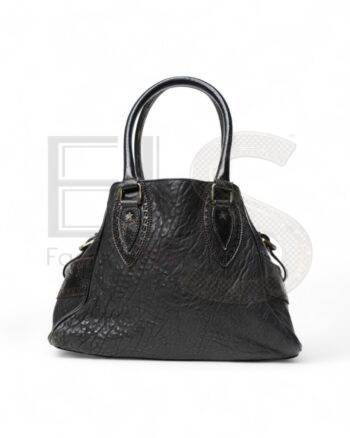 High-quality product photo of a Fendi Etniko Medium Granulata Black in Black