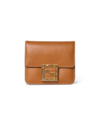High-quality product photo of a Fendi Fab Bag Small Swarovski Brown in Brown