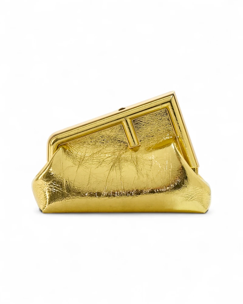 Fendi First Midi Gold Laminated – Excellent Collectors Edition