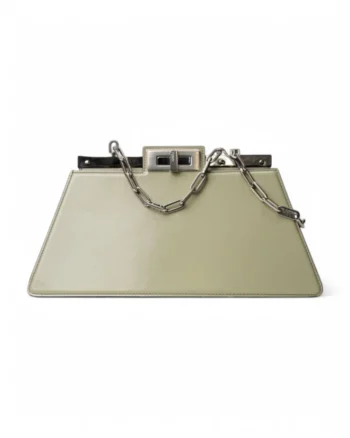 High-quality product photo of a Fendi Peekaboo Cut Medium Green in Green