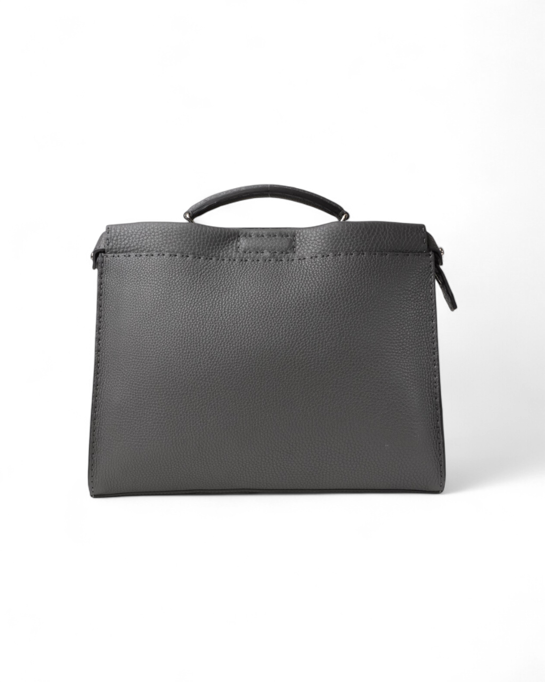 Fendi Peekaboo Selleria Medium Granulated Grey – Excellent Collectors Edition