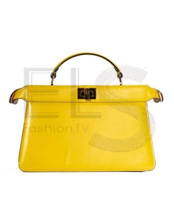 High-quality product photo of a Fendi Pekaboo ISeeu East-West Small Yellow in Yellow