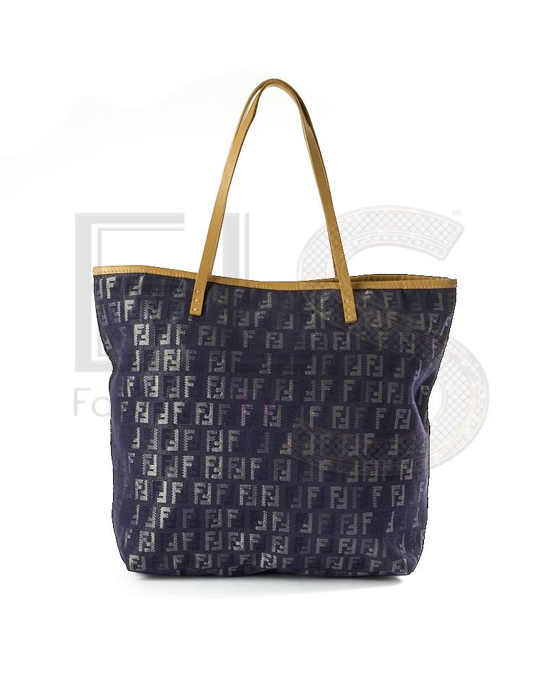Fendi Shopper Square Small FF Denim Blue – Excellent Collectors Edition