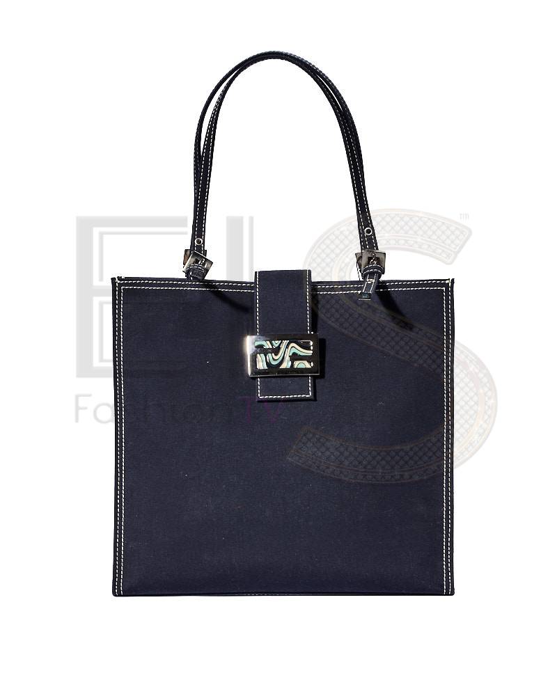 Fendi Tote Square MM Denim Blue – Good Collectors Edition