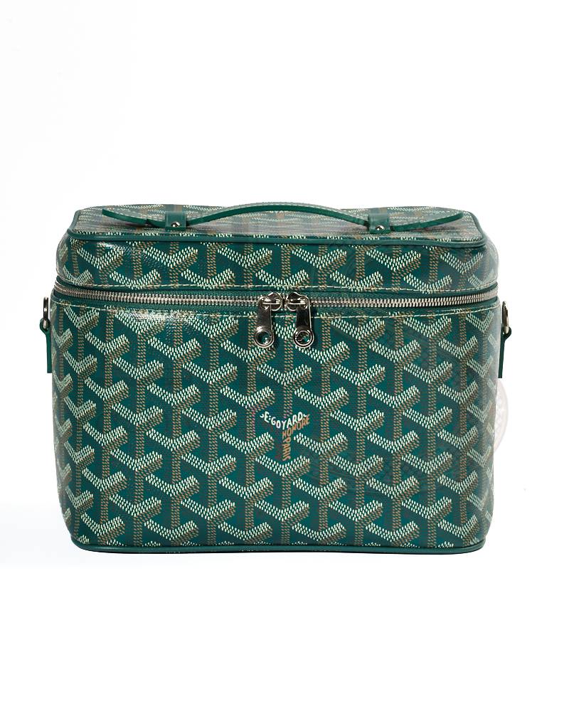 Goyard Muse Vanity Case Small Goyardine Green – Like New Collectors Edition