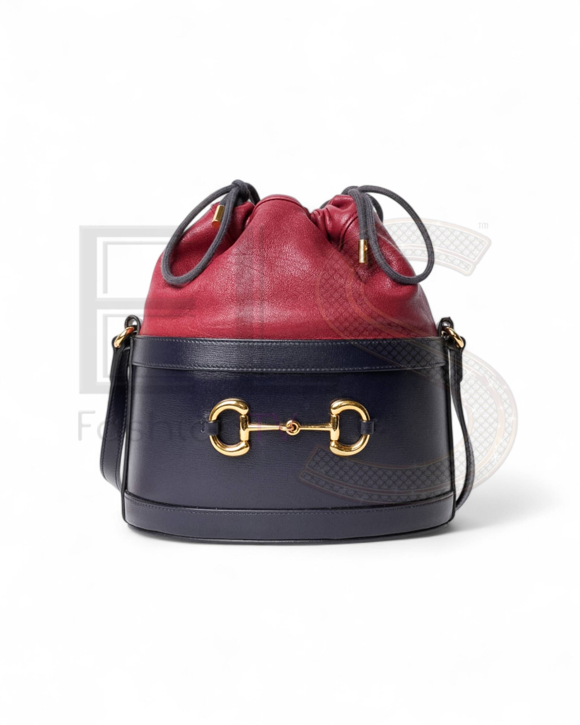 Gucci Horsebit 1955 Medium Bucket Bag Blue – Excellent Collectors Edition