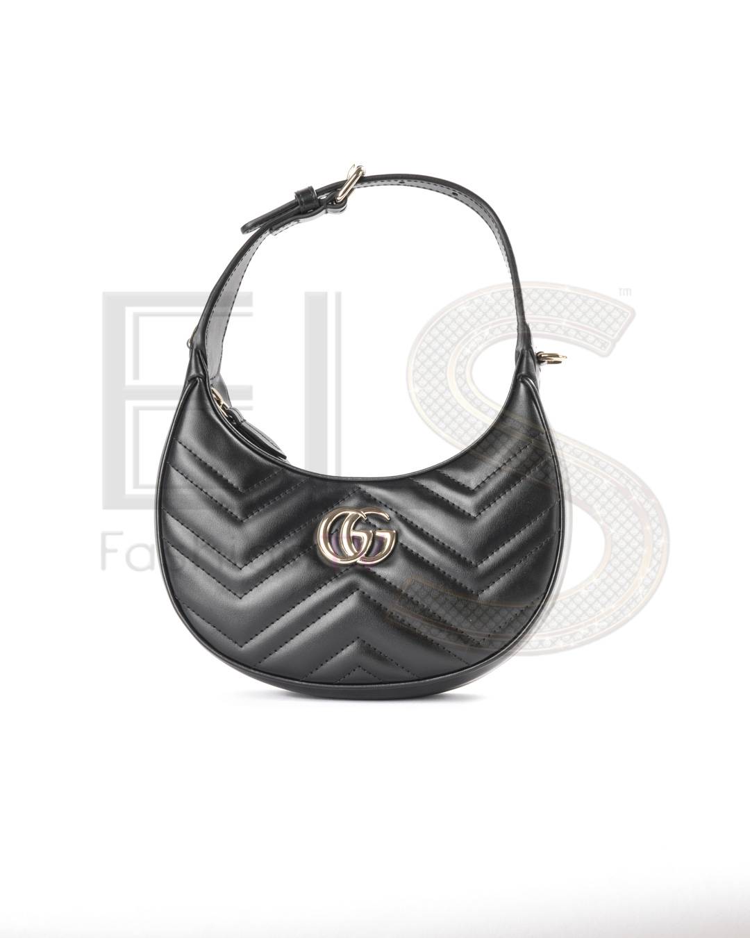 Gucci Marmont Mezzaluna Metalassè Black – Like New Collectors Edition