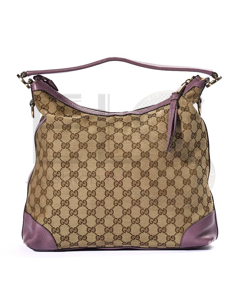 Gucci Medium GG Supreme Hobo Shoulder Bag in Lilac – Good Collectors Edition
