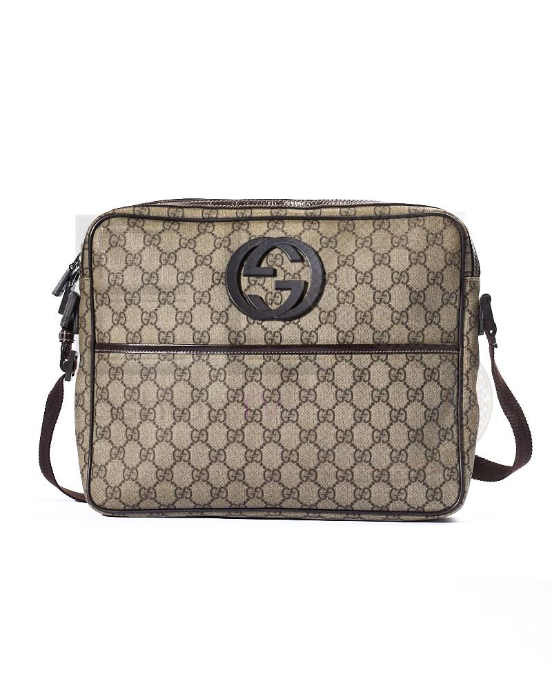 Gucci Messanger Interlocking Medium GG Supreme Brown – Excellent Collectors Edition