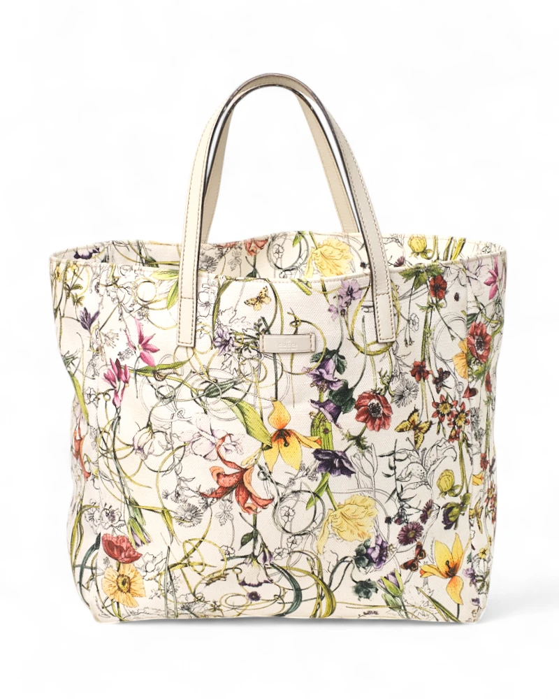 Gucci Shopper Medium Flora White – Good Collectors Edition