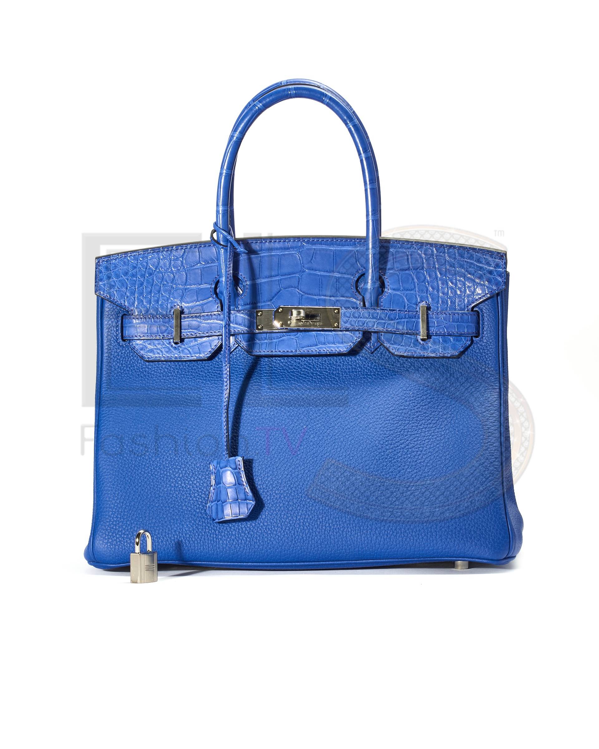 Hermès Sac Birkin 30 Blue Royal Togo Alligator – Like New Collectors Edition