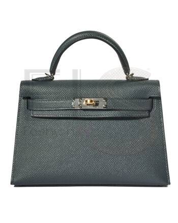 High-quality product photo of a Hermès Sac Kelly Mini Sellier Epsom Ardois in Ardois