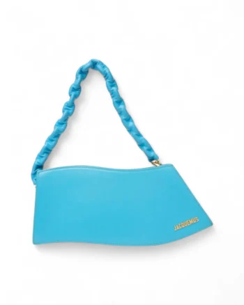 High-quality product photo of a Jacquemus La Vague Blue Leather in Blue