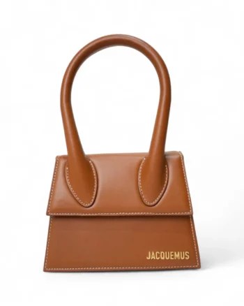 High-quality product photo of a Jacquemus Le Chiquito Moyen Light Brown in Brown