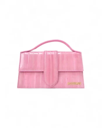 High-quality product photo of a Jacquemus Le Grand Bambino Eel Pink in Rose