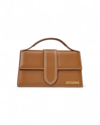 High-quality product photo of a Jacquemus Le Grand Bambino Light Brown in Light Brown