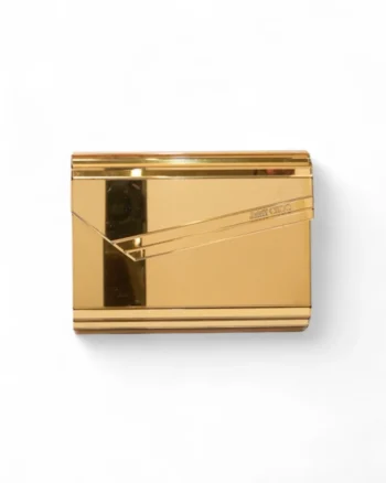 High-quality product photo of a Jimmy Choo Candy Small Gold Mirror in Gold