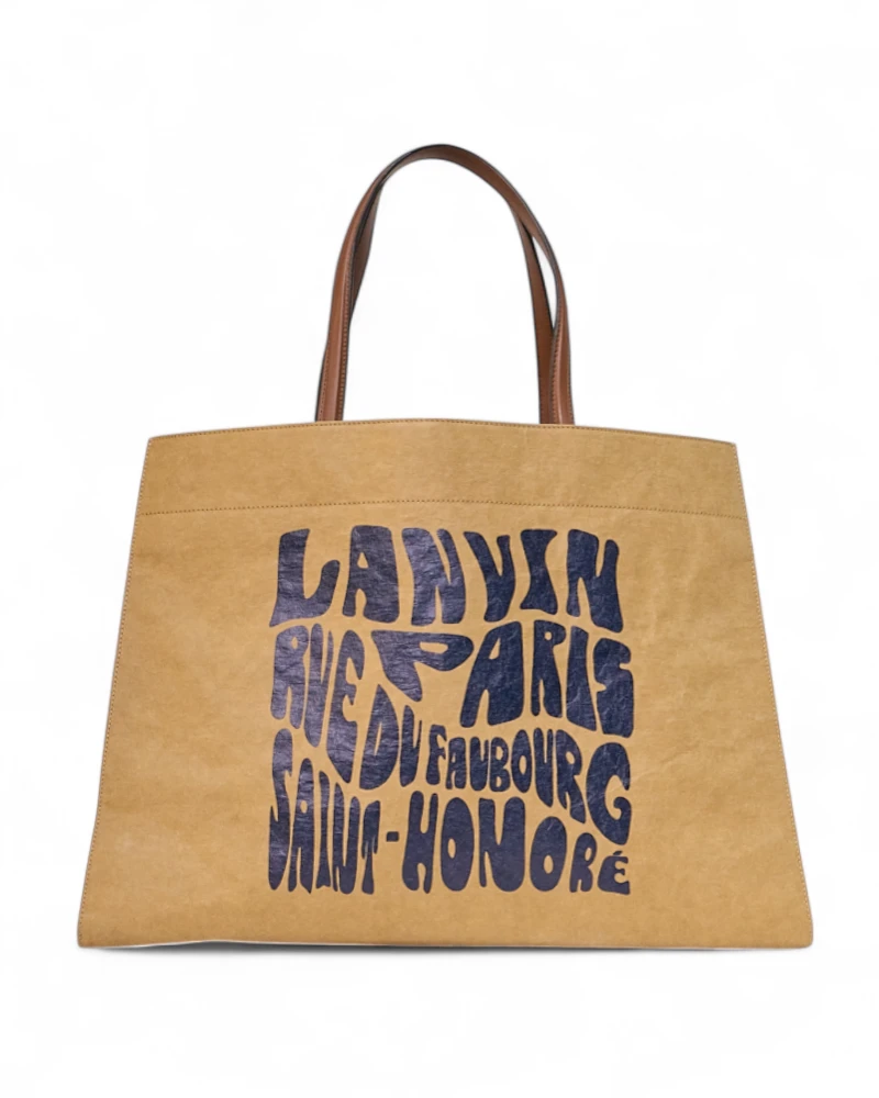Lanvin Tote Cabas Kraft Medium Brown – Excellent Collectors Edition
