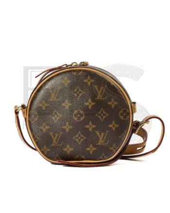 High-quality product photo of a Louis Vuitton Boite Chapeau Souple PM Monogram in Brown