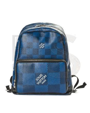 High-quality product photo of a Louis Vuitton Campus Backpack GM Damier Giant Blue in Blue