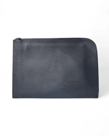 High-quality product photo of a Louis Vuitton Clutch Jules GM Epi Blue in Blue