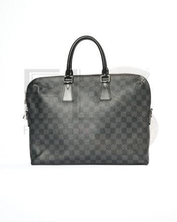 High-quality product photo of a Louis Vuitton Document Holder Jour GM Damier Graphite in Black