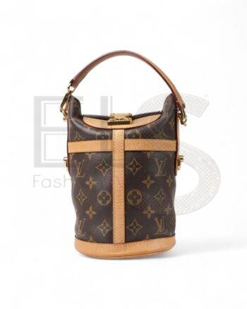 High-quality product photo of a Louis Vuitton Duffle Bucket PM Monogram in Brown