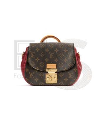 High-quality product photo of a Louis Vuitton Eden PM Monogram Red in Brown