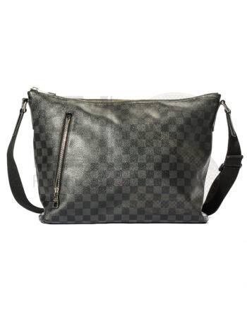 High-quality product photo of a Louis Vuitton Messanger Mick MM Damier Graphite in Black