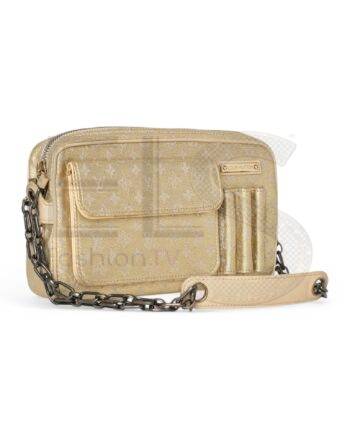 High-quality product photo of a Louis Vuitton Mini Lin Shine Mckenna L.E. in Gold