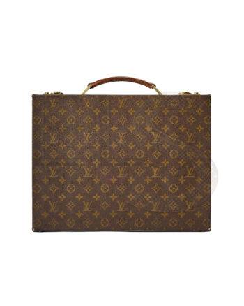 High-quality product photo of a Louis Vuitton President 42 Monogram Briefcase in Brown