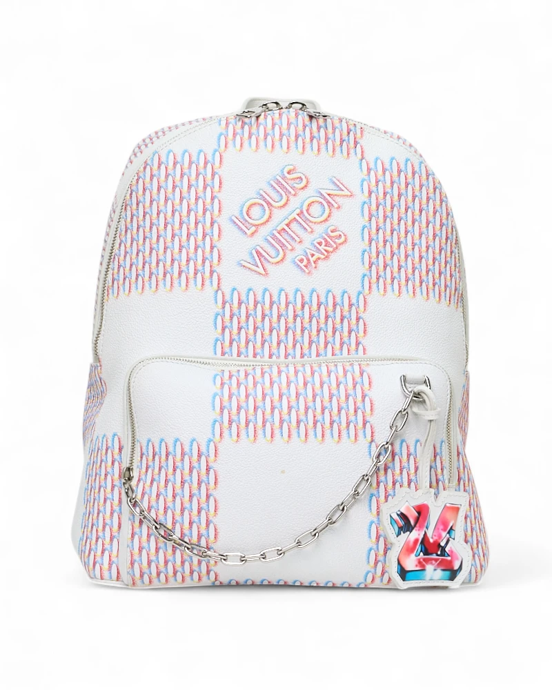Louis Vuitton Racer Backpack Damier Spray White – Excellent Collectors Edition