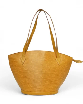 High-quality product photo of a Louis Vuitton Saint Jacques MM Epi Yellow in Yellow