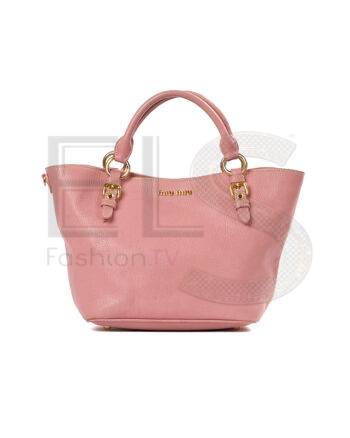 High-quality product photo of a Miu Miu Shopper Medium Granulated Pink in Rose