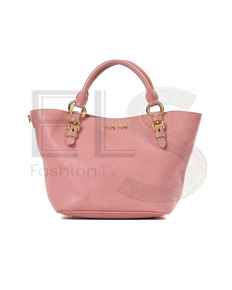 Miu Miu Shopper Medium Granulated Pink – Good Collectors Edition