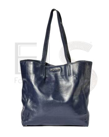 High-quality product photo of a Miu Miu Shopper Vertical Medium Blue in Blue