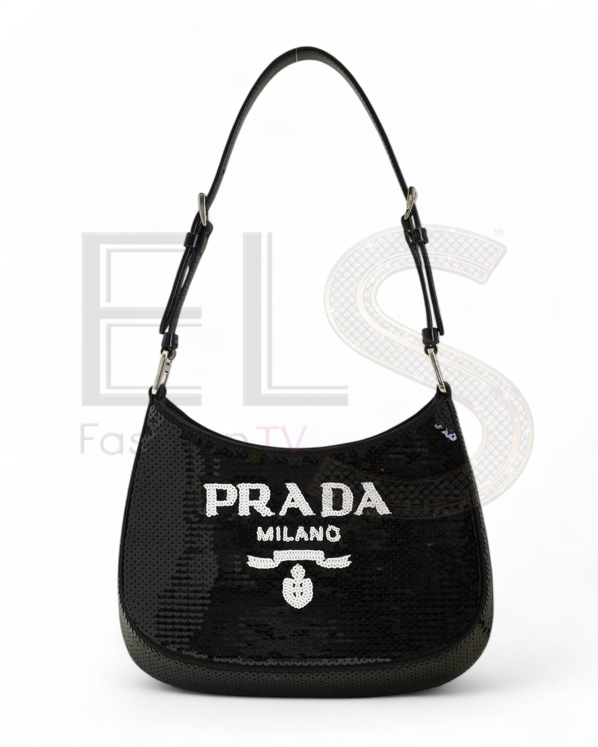 Prada Cleo Small Shoulder Sequins Black – Like New Collectors Edition