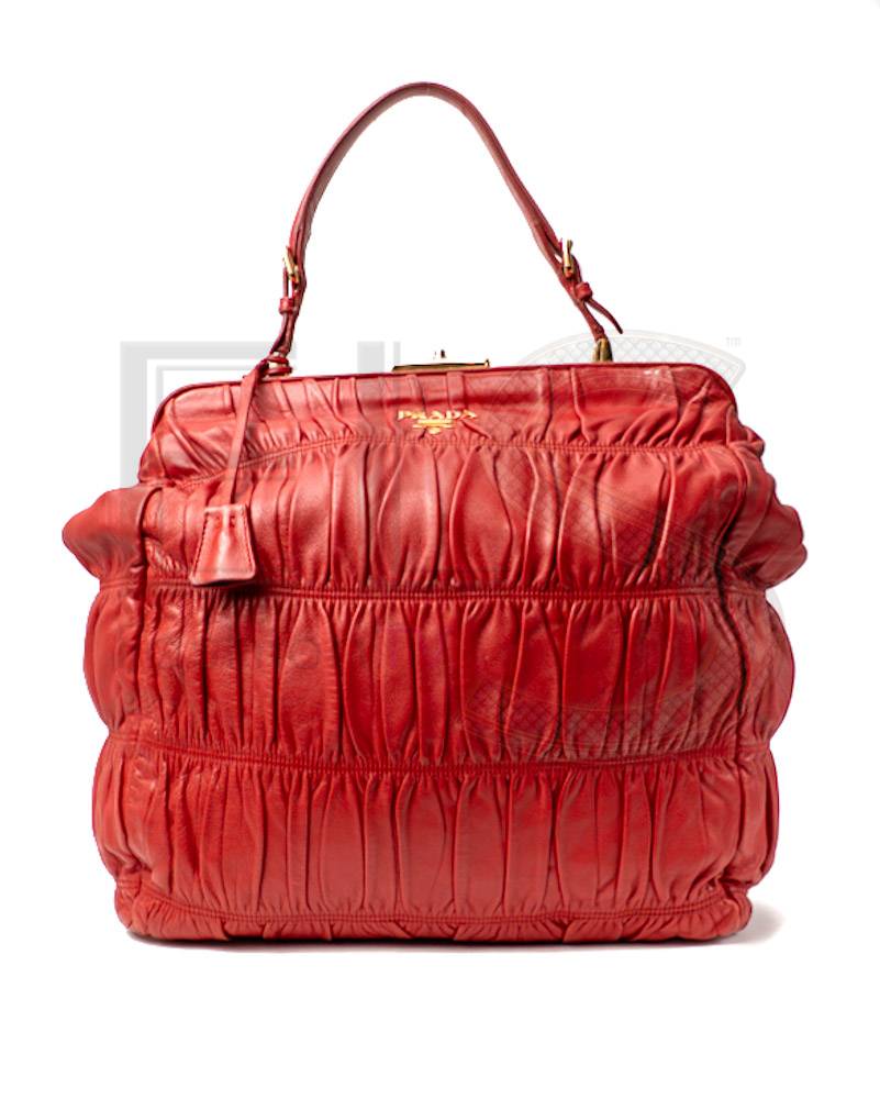 Prada Shopper Large Groffata Rossa – Good Collectors Edition